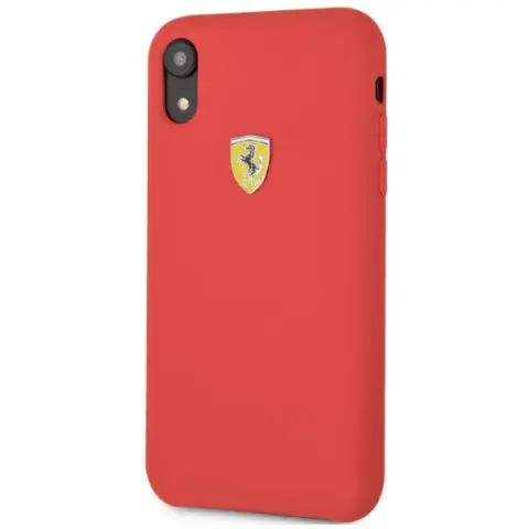 FERRARI Silikon SF case štit logo iPhone XR crvena