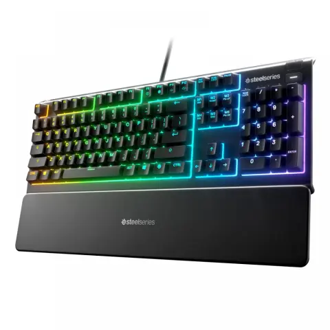 STEELSERIES Apex 3 RGB US Angol fekete