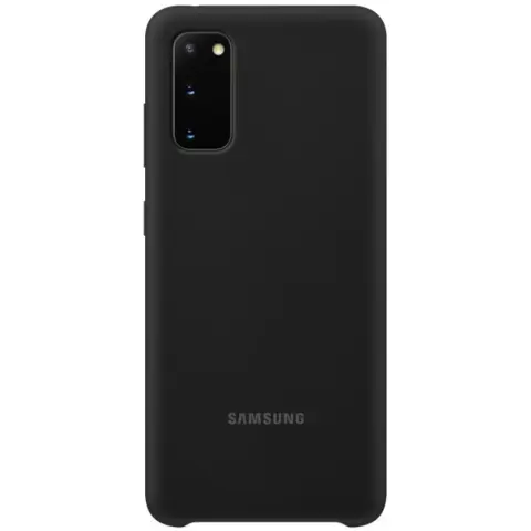 SAMSUNG EF-PG980T Silicone Cover for Galaxy S20 fekete