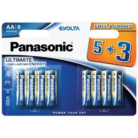 PANASONIC Evolta ceruza elem (AA) 8db
