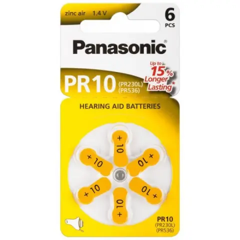 PANASONIC PR10 slušni aparat element 6kom