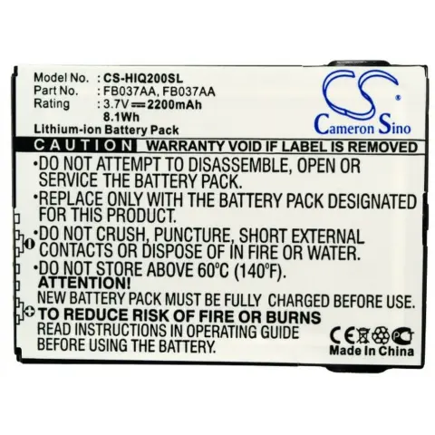 CAMERON SINO HP 3.7V 2200mAh utángyártott akku Li-ion