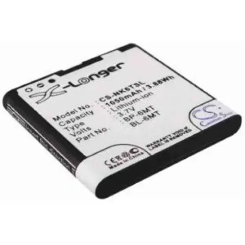 CAMERON SINO X-Longer Nokia BL-6MT/BP-6MT utángyártott akkumulátor 1050mAh 3.7V