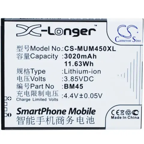 CAMERON SINO X-Longer Xiaomi BM45 zamjenska baterija 3020mAh 3.85V