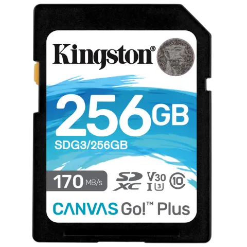 KINGSTON Canvas Go! Plus 256GB SDXC 90 MB/s SDG3/256GB