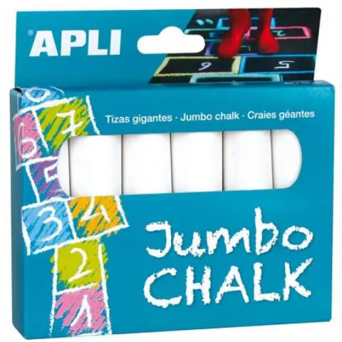 APLI Jumbo kerek aszfaltkréta fehér