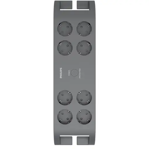 PHILIPS SPN3180A/58 Elosztó 8 aljzat 2m szürke kapcsolós védett