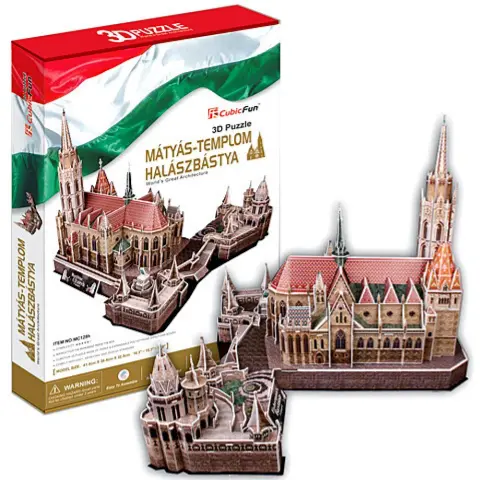 CUBICFUN 3D puzzle játék 176 darabos Mátyás-templom / Halászbástya