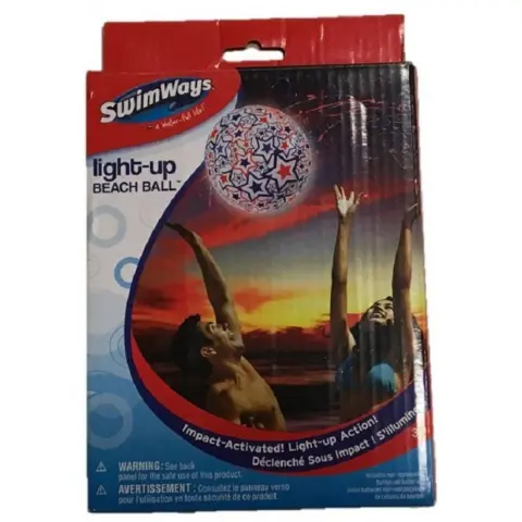 SWIMWAYS Felfújható világító strandlabda