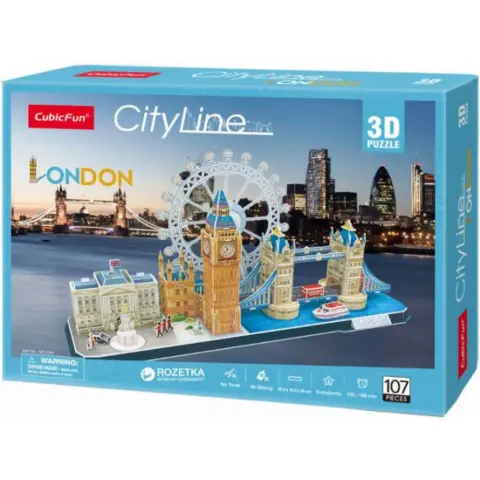 CUBICFUN 3D puzzle játék 107 darabos CityLine London