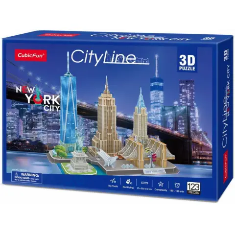 CUBICFUN 3D puzzle játék 123 darabos CityLine New York