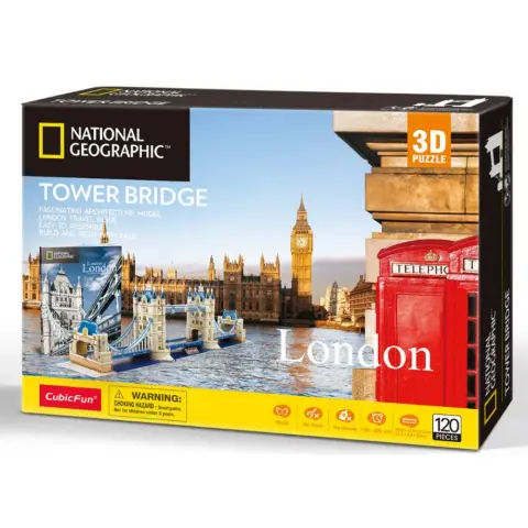CUBICFUN 3D puzzle játék 120 darabos City Traveller London Tower Bridge