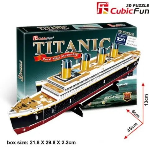 CUBICFUN 3D puzzle játék 113 darabos Titanic