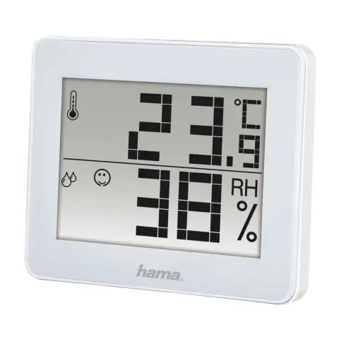 HAMA 186360 TH-130 Hőmérséklet és páratartalom mérő fehér