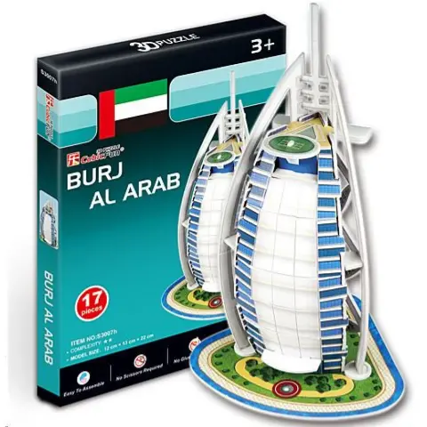 CUBICFUN 3D puzzle játék 17 darabos Burj al-Arab