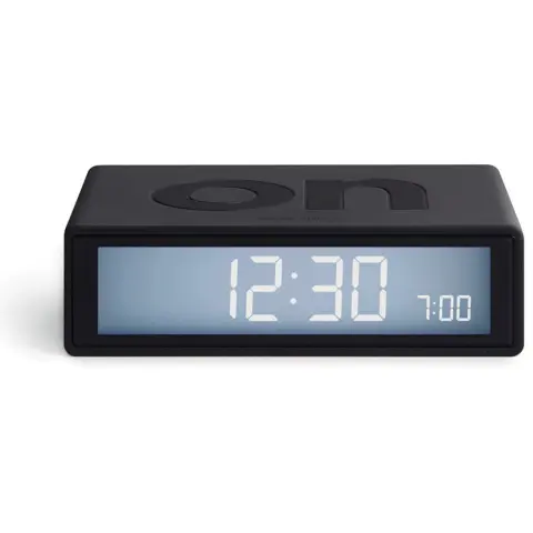LEXON Flip+ Travel LCD Ébresztőóra sötétszürke