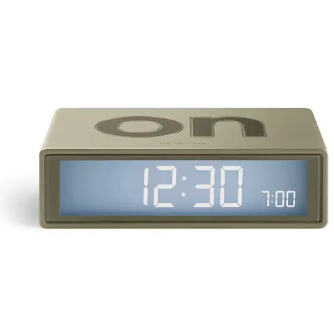LEXON Flip+ Travel LCD Ébresztőóra Glossy arany
