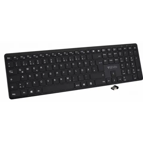 V7 KW550 Wireless Német fekete