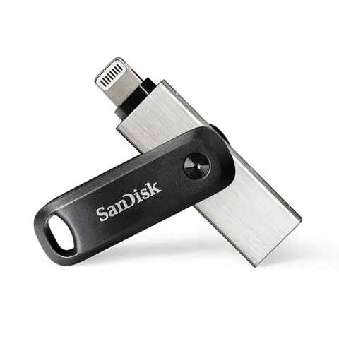 SANDISK iXpand Flash Drive Go 256GB USB 3.0 + Lightning Fekete-Ezüst