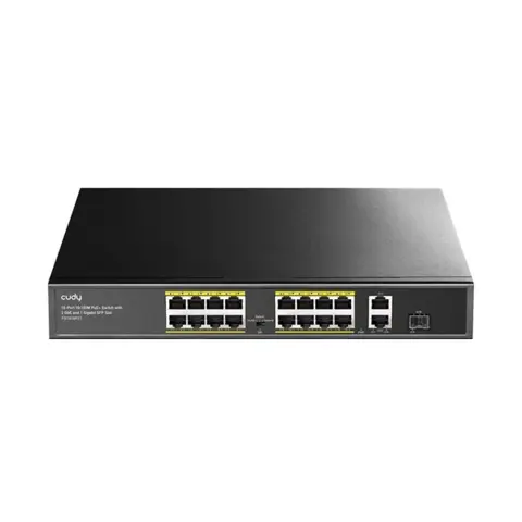 CUDY 16+2-Port 10/100/1000M PoE+ Switch FS1018PS1
