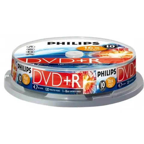 PHILIPS DVD+R 8x 10db hengeres