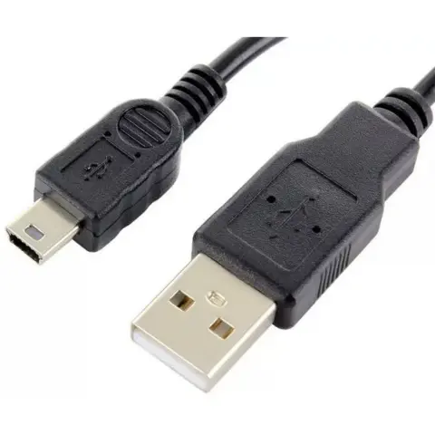 USB Mini USB Átalakító Fekete 1m 44879