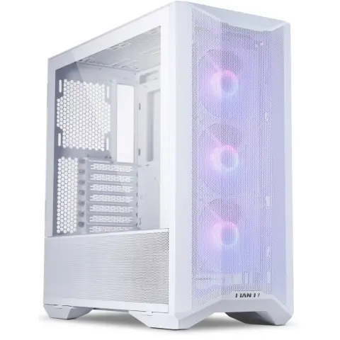 LIAN LI LANCOOL II Mesh C RGB TG Snow edition fehér