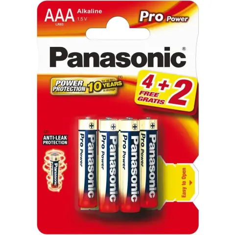 PANASONIC Pro Power mikro ceruza elem (AAA) 6db