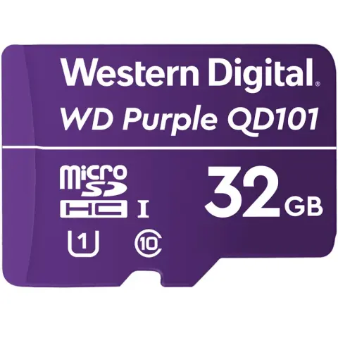 WD Purple SC QD101 32GB MicroSDHC 10 MB/s WDD032G1P0C