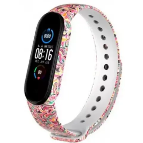 XIAOMI Mi Band 5 szilikon szíj Absztrakt mintás