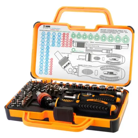 TOMAN TOOLS TT-6900 Profesionalni komplet nastavkov in nasadnih ključev 69-delni