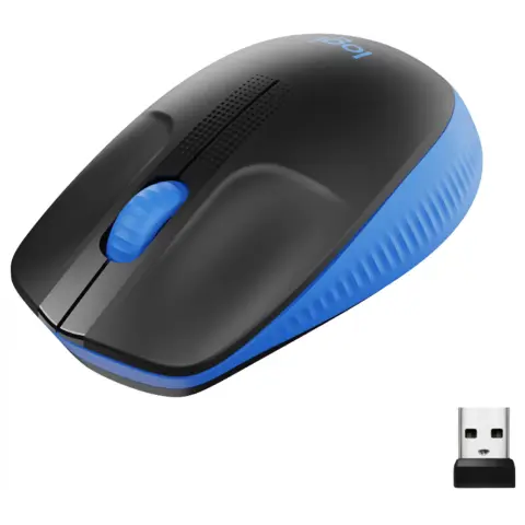 LOGITECH M190 Kabellose USB-Maus - blau