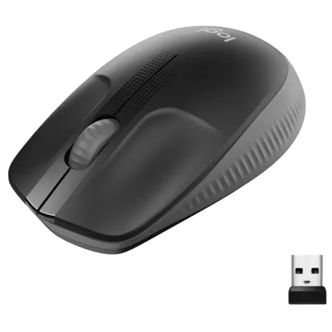LOGITECH M190 Vezeték nélküli USB egér - antracit