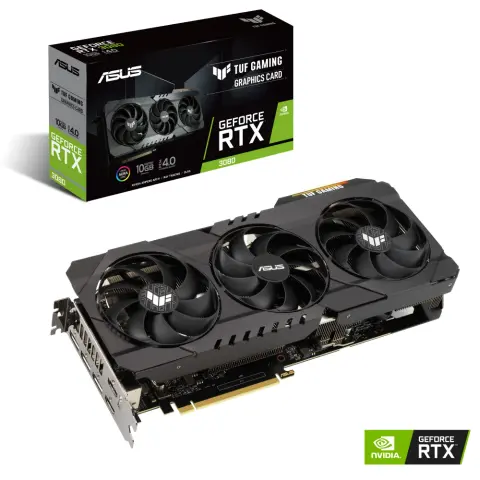 ASUS TUF-RTX3080-10G-GAMING GeForce RTX 3080 10GB GDDR6X TUF Gaming PCIE