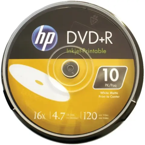 HP DVD+R 16x hengeres 10db