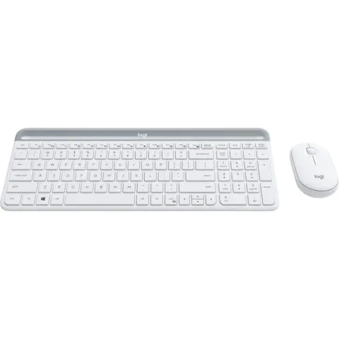 LOGITECH MK470 vezeték nélküli billentyűzet és egér szett vékony cseh kiosztás - fehér