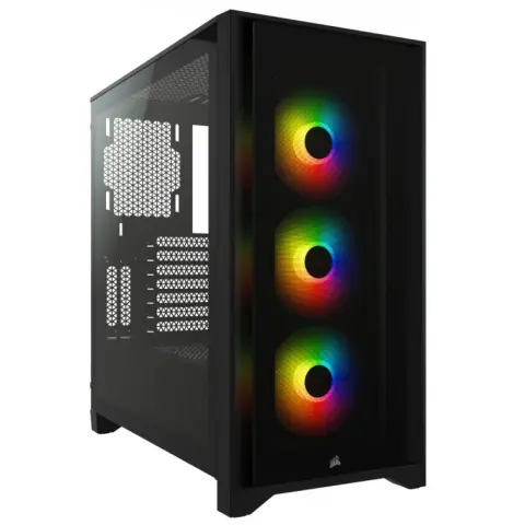 CORSAIR iCUE 4000X RGB TG Črn