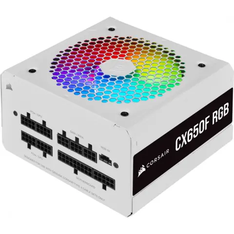 CORSAIR CX Series CX650F RGB 650W fehér