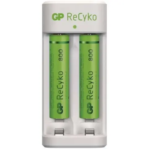 GP ECO 211 Töltő + 2x800mAh ReCyko AAA