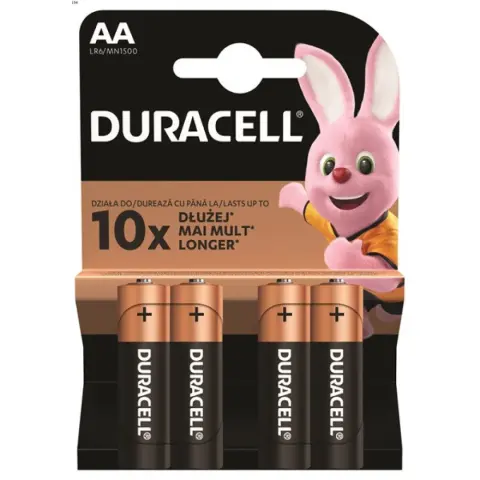 DURACELL Ceruza elem (AA) 4db