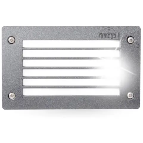 FUMAGALLI LETI 200 GL LED 3W GX53 vanjska ugradbena zidna svjetiljka siva