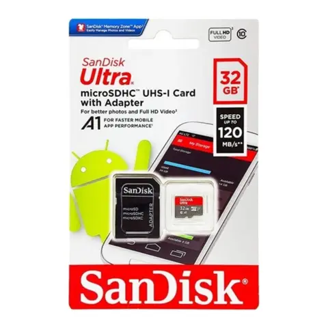 SANDISK Ultra 32GB MicroSDHC 120 MB/s 186503