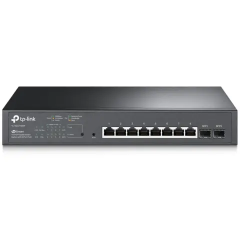 TP-LINK TL-SG2210MP JetStream 10-Port Gigabit Smart Switch with 8-Port PoE+