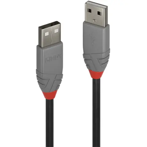 LINDY USB Összekötő Fekete 2m 36693