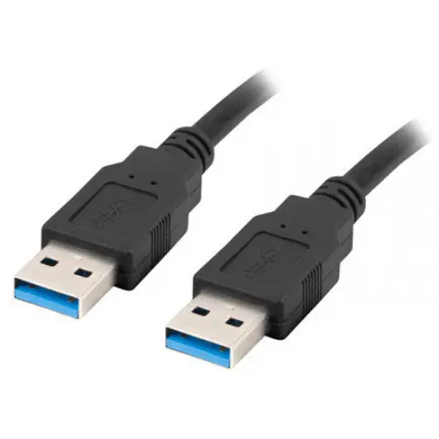 LANBERG USB 3.0 Összekötő Fekete 1.8m CA-USBA-30CU-0018-BK