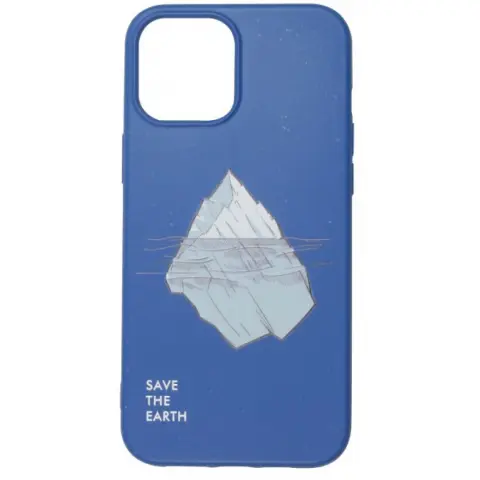 CELLECT GoGreen Bio case iPhone 12 Pro Max tamnoplava santa leda