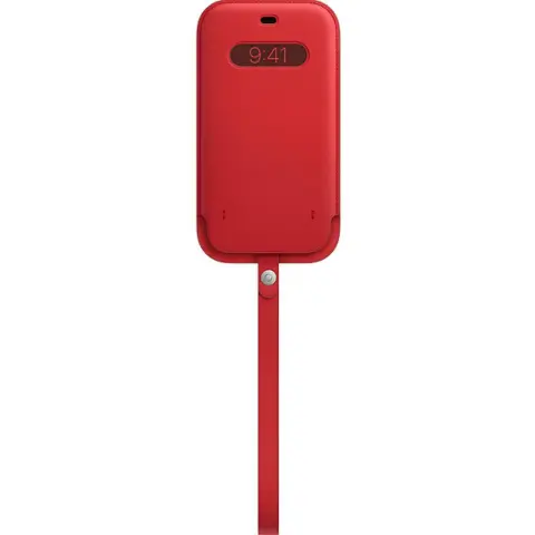 APPLE MagSafe-attached slip-in leather case iPhone 12 Pro Max red