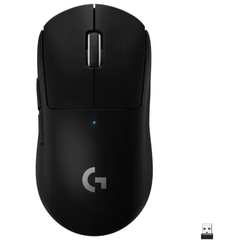 LOGITECH Pro X Superlight Vezeték nélküli gaming egér Ultrakönnyű 63 g LightSpeed Hero 25K DPI Fekete