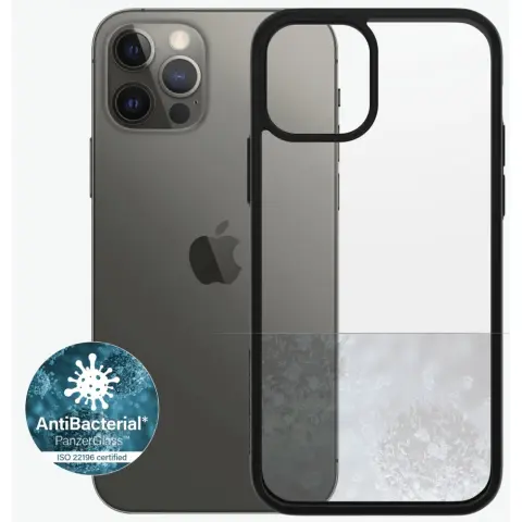 PANZERGLASS ClearCase Back Cover iPhone 12/12 Pro črno-prozoren