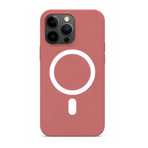 CELLECT Magnetski silikon case iPhone 12 Pro Max crvena